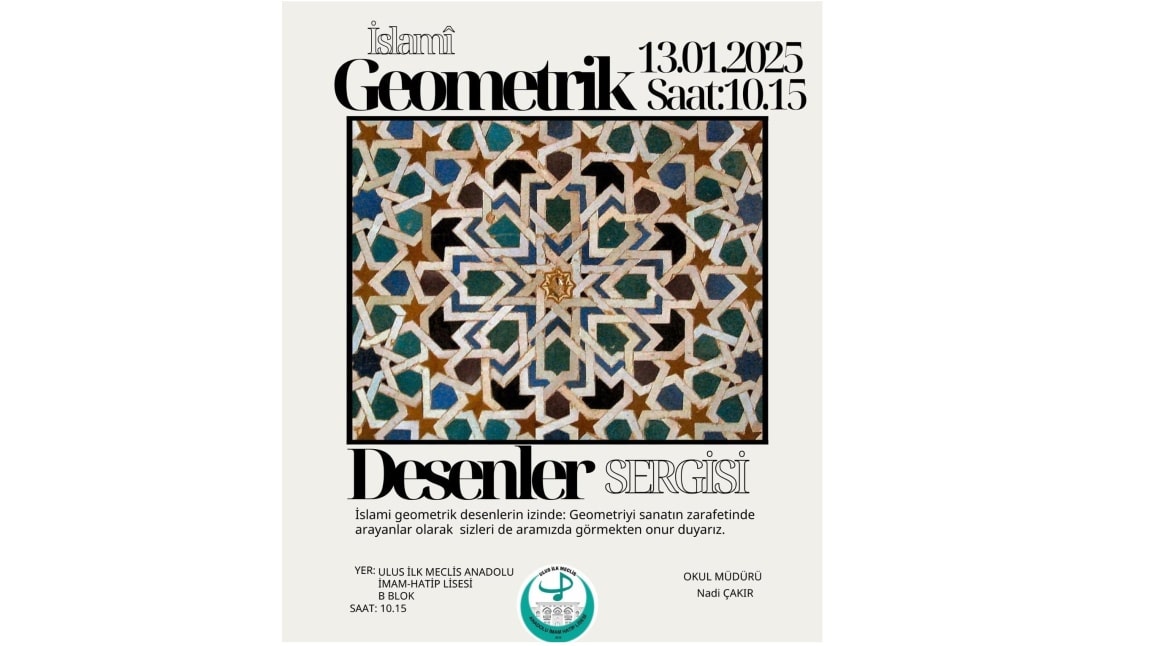 İslami Geometrik Desenler Sergisi Yoğun İlgiyle Karşılandı.